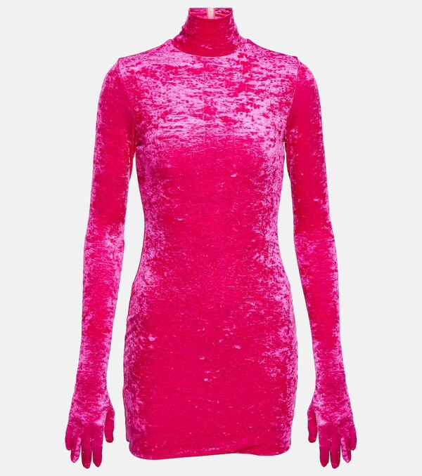  Vetements Vetements Velvet Minidress 