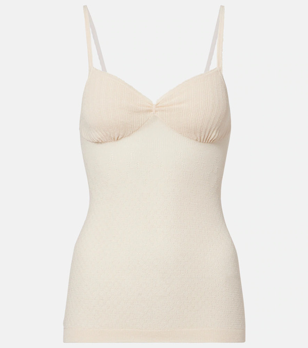 Victoria Beckham Victoria Beckham Cami Cotton-blend Top 
