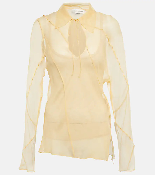  Victoria Beckham Victoria Beckham Crepe De Chine Blouse 