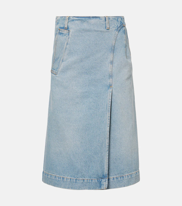  Victoria Beckham Victoria Beckham Denim Wrap Skirt 
