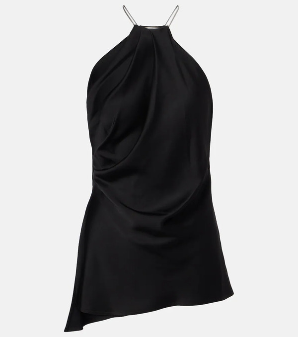  Victoria Beckham Victoria Beckham Draped Satin Top 
