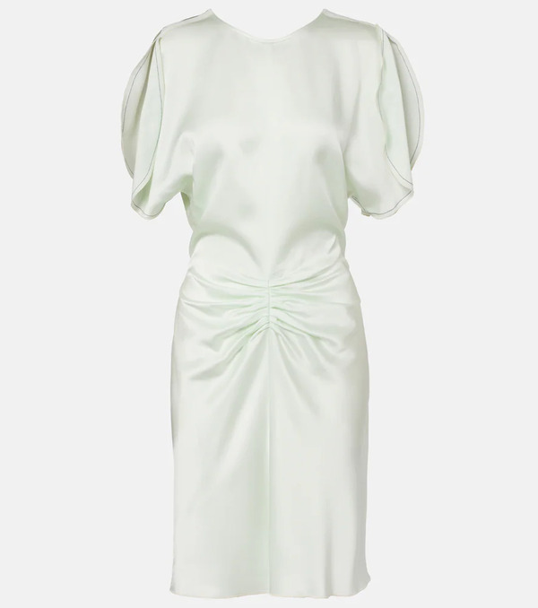  Victoria Beckham Victoria Beckham Gathered Satin Minidress 