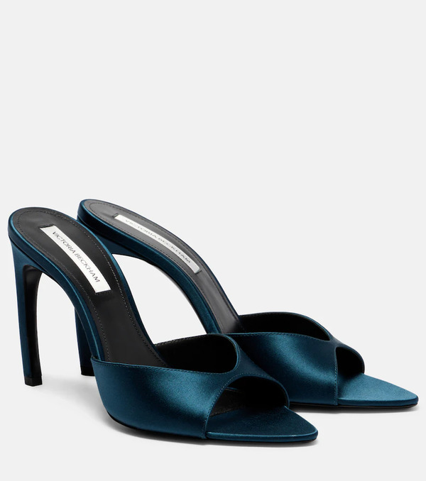  Victoria Beckham Victoria Beckham Harlow 100 Satin Mules 