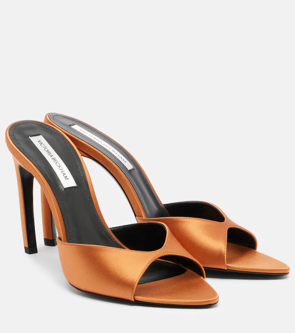  Victoria Beckham Victoria Beckham Harlow Satin Mules 