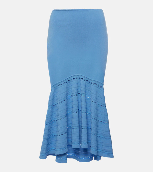  Victoria Beckham Victoria Beckham Knitted Midi Skirt 