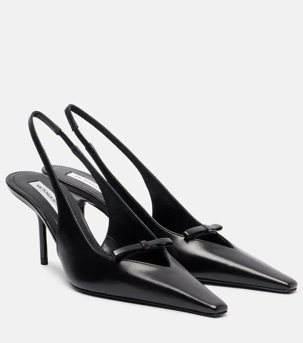  Victoria Beckham Victoria Beckham 75 Leather Slingback Pumps 