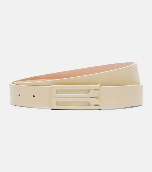  Victoria Beckham Victoria Beckham Logo Leather Belt 