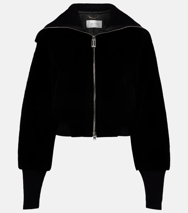  Victoria Beckham Victoria Beckham Shearling Bomber Jacket 