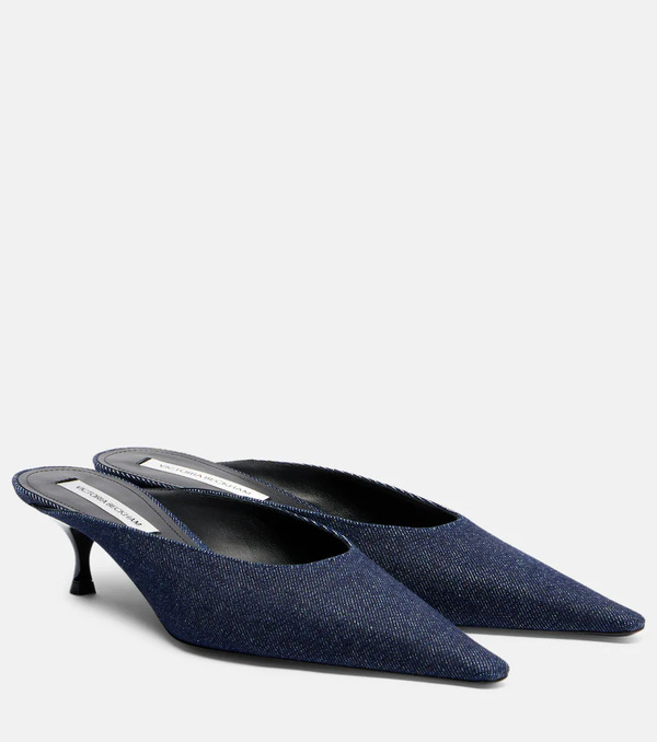  Victoria Beckham Victoria Beckham Sloan Denim Mules 