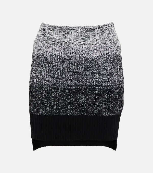  Victoria Beckham Victoria Beckham Striped Wool Skirt 