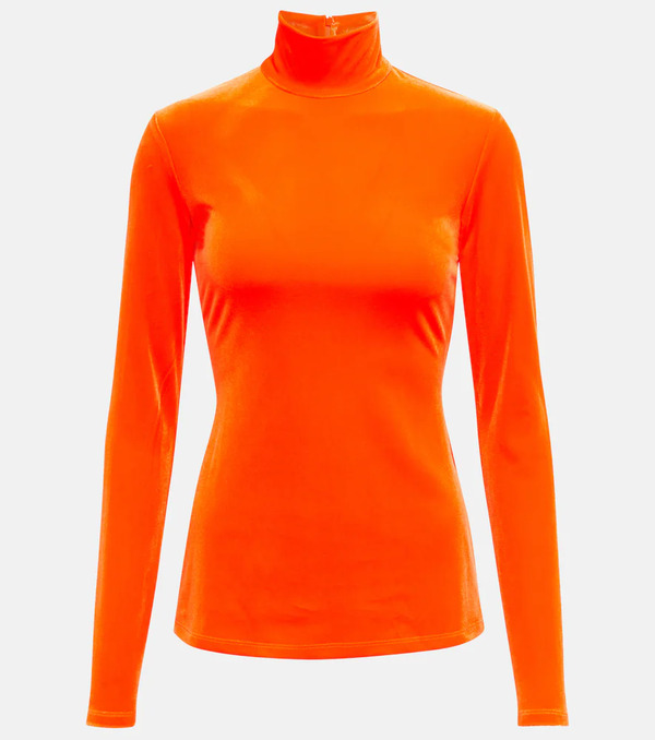  Victoria Beckham Victoria Beckham Velvet Turtleneck Top 