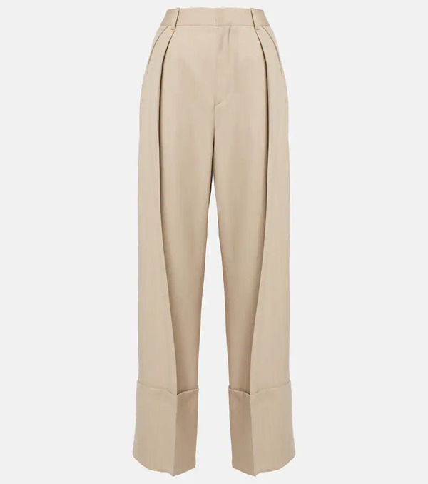  Victoria Beckham Victoria Beckham Virgin Wool Wide-leg Pants 