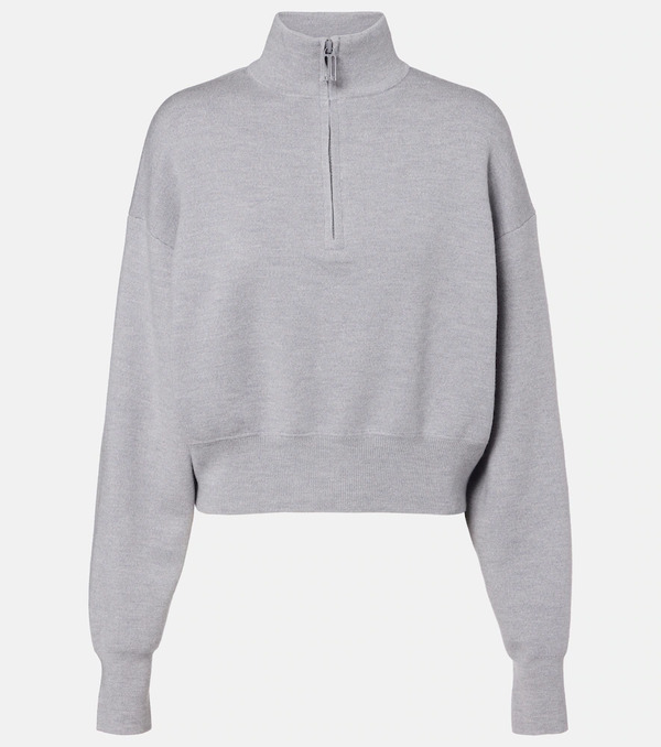  Victoria Beckham Victoria Beckham Wool-blend Half-zip Sweater 