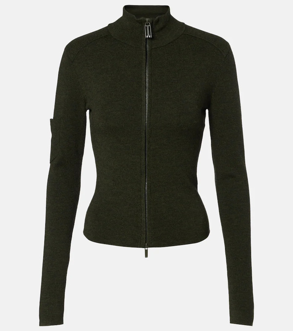  Victoria Beckham Victoria Beckham Wool-blend Zip-up Sweater 
