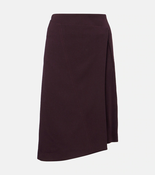  Victoria Beckham Victoria Beckham Wrap Midi Skirt 