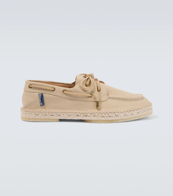  Vilebrequin Vilebrequin Suede-trimmed Canvas Espadrilles 