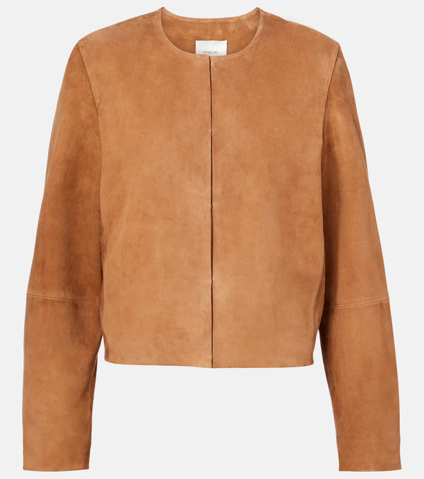  Vince Vince Cropped Suede Jacket 