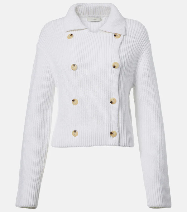  Vince Vince Double-breasted Cotton-blend Jacket 