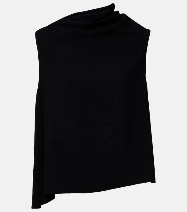  Vince Vince Draped Asymmetric Crepe Top 
