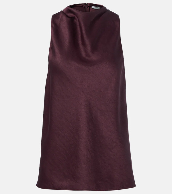  Vince Vince Draped Satin Top 