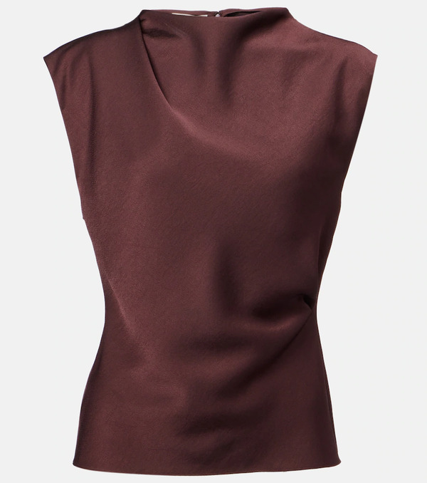  Vince Vince Draped Satin Top 