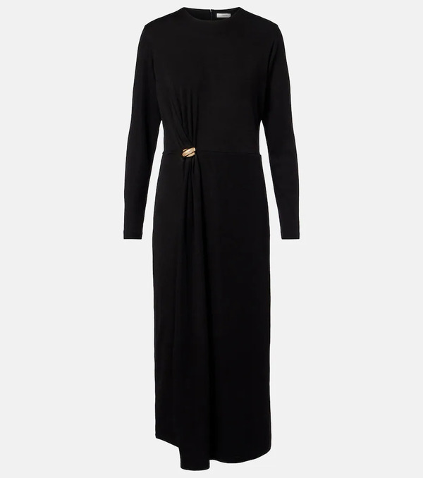  Vince Vince Draped Wool-blend Midi Dress 