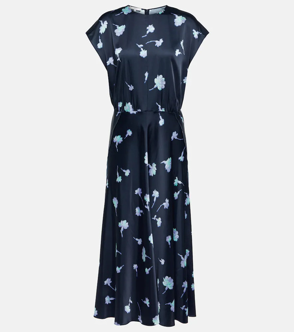  Vince Vince Floral Midi Dress 