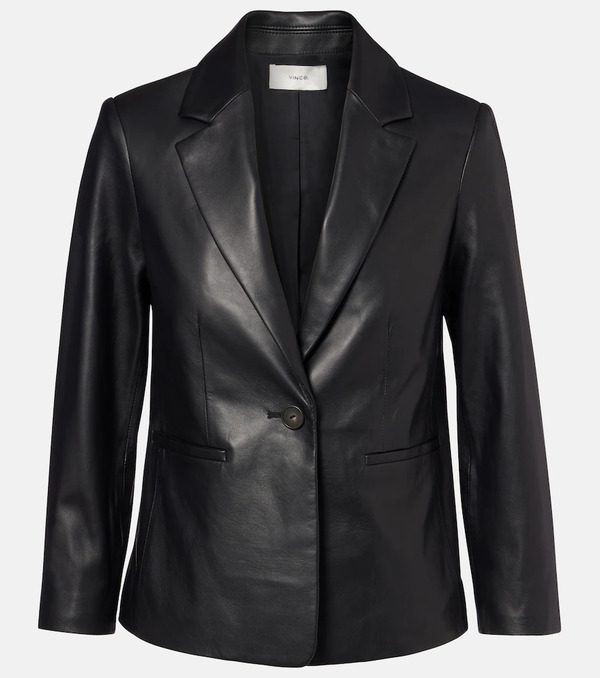 Vince Vince Leather Blazer 