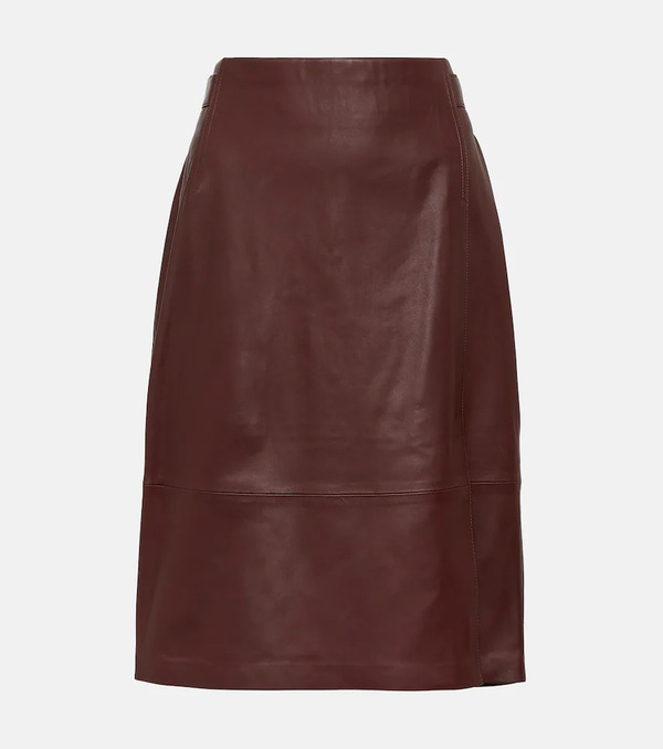  Vince Vince Leather Pencil Skirt 