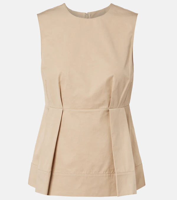  Vince Vince Pleated Peplum Top 