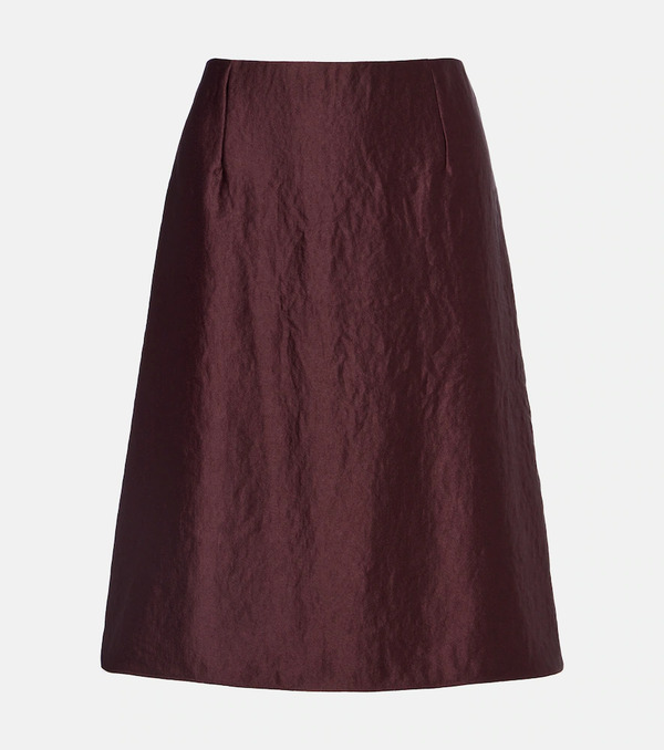  Vince Vince Satin Midi Skirt 