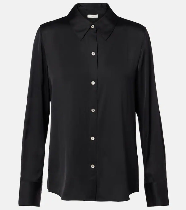  Vince Vince Silk-blend Satin Shirt 