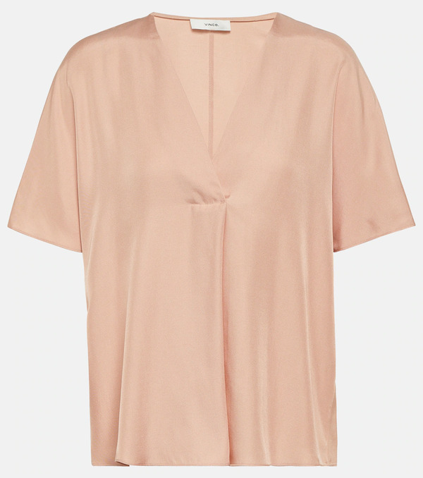  Vince Vince Silk-blend Top 