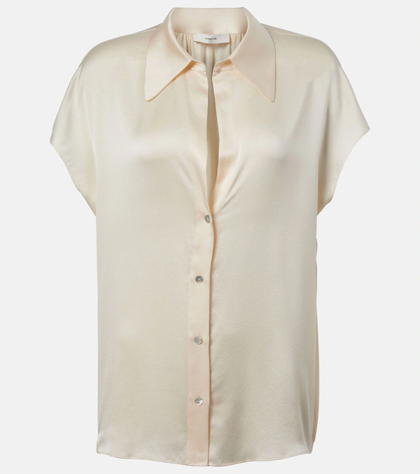  Vince Vince Silk Satin Blouse 