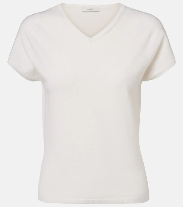  Vince Vince Wool And Cashmere-blend Top 