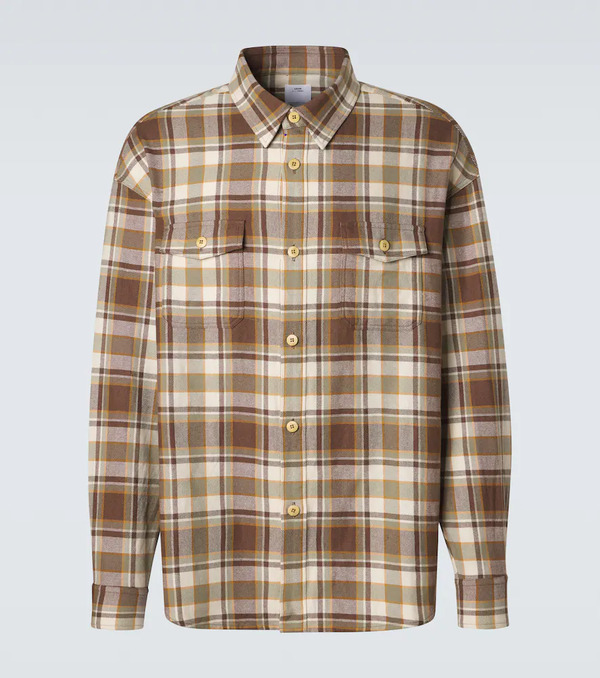  Visvim Visvim Lumber Plaid Wool And Linen Shirt 