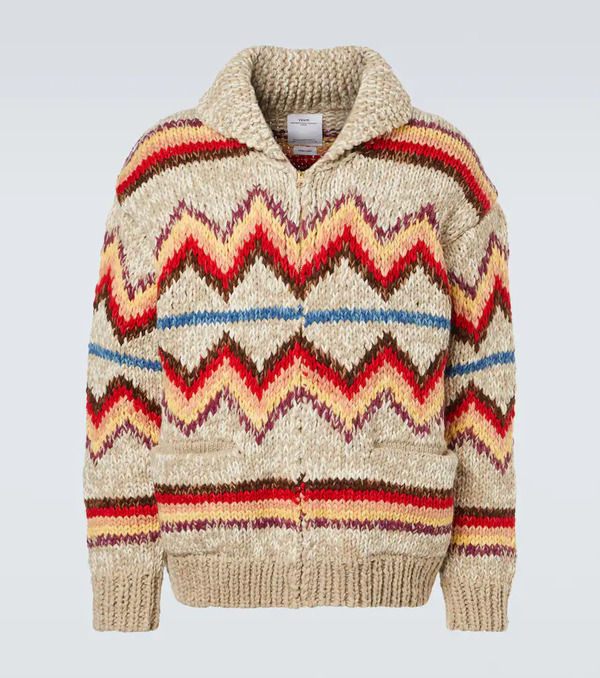  Visvim Visvim Wool And Cashmere Jacquard Cardigan 