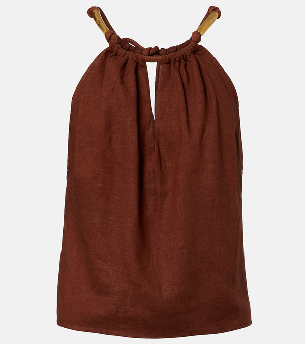  Vix Paula Hermanny Vix Paula Hermanny Janet Linen-blend Top 