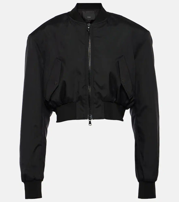  Wardrobe.nyc Wardrobe.nyc Cropped Bomber Jacket 