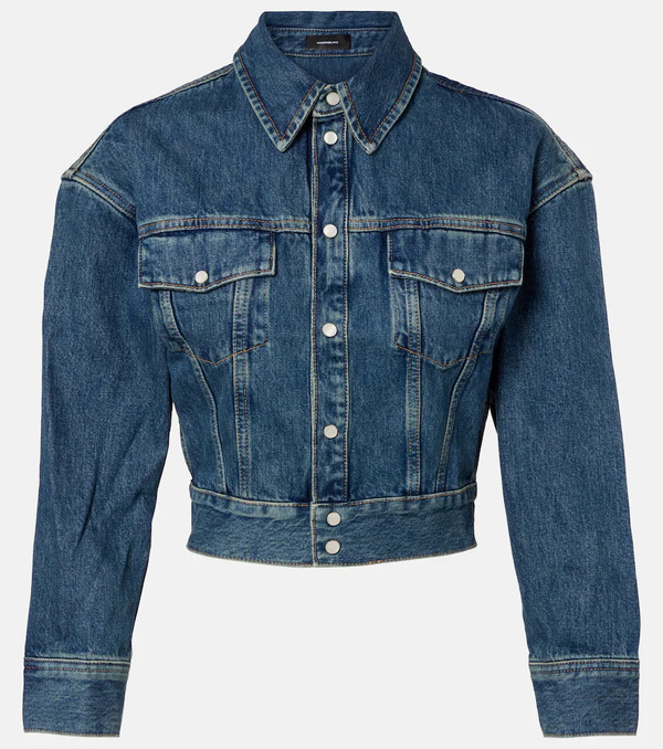  Wardrobe.nyc Wardrobe.nyc Cropped Denim Jacket 