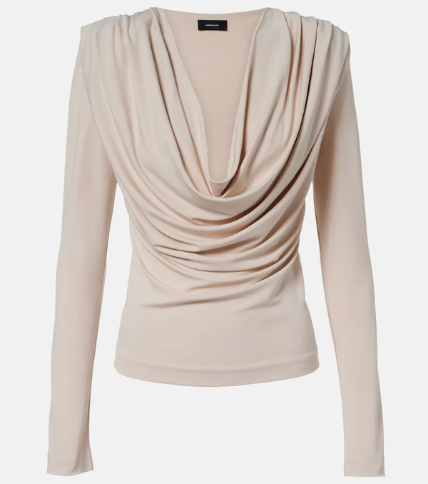  Wardrobe.nyc Wardrobe.nyc Draped Jersey Top 