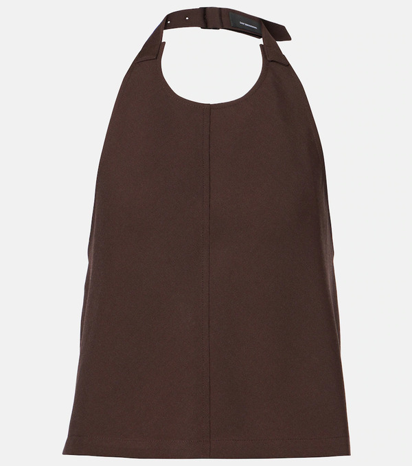  Wardrobe.nyc Wardrobe.nyc Open-back Halterneck Wool Top 