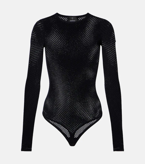  Wardrobe.nyc Wardrobe.nyc Open-knit Wool-blend Bodysuit 