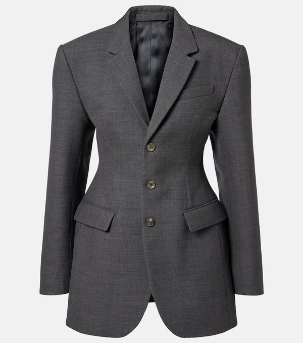  Wardrobe.nyc Wardrobe.nyc Peplum Virgin Wool Blazer 