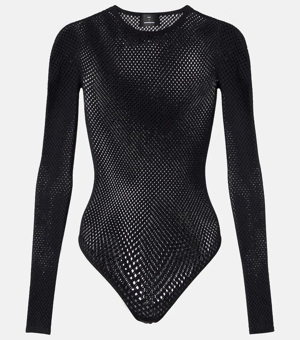  Wardrobe.nyc Wardrobe.nyc Rhw Web Wool-blend Bodysuit 