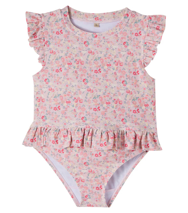  Wheat Wheat Alma Floral Ruffled Bikini 
