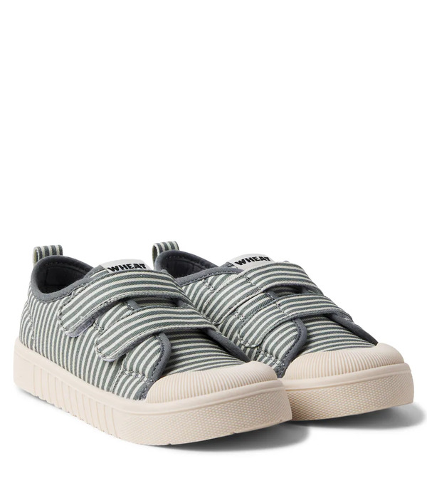  Wheat Wheat Bobbie Striped Canvas Sneakers 