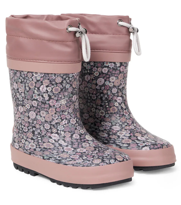  Wheat Wheat Floral Rain Boots 