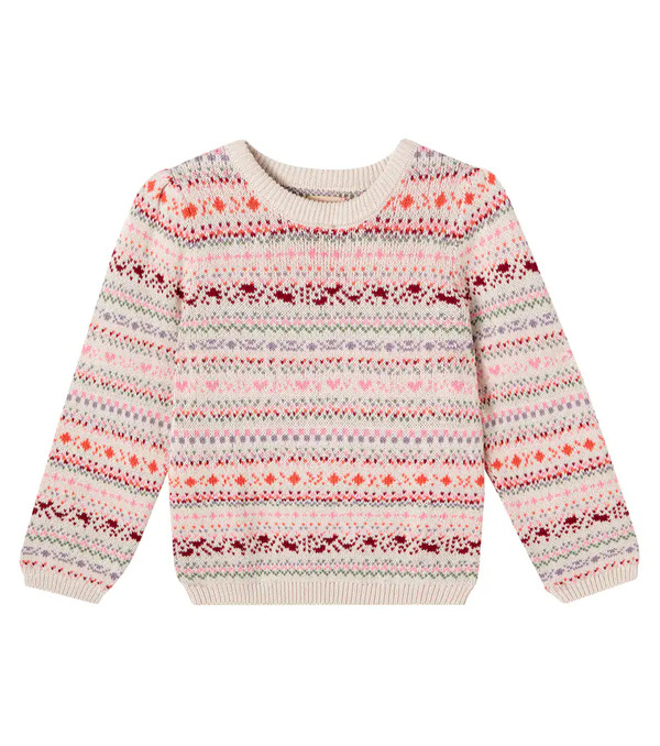  Wheat Wheat Olga Jacquard Cotton Sweater 