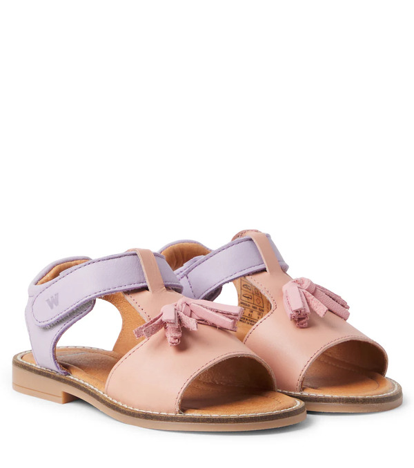  Wheat Wheat Pil Leather Sandals 